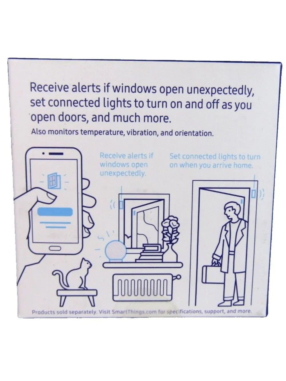 Samsung SmartThings Multipurpose Sensors White Untested